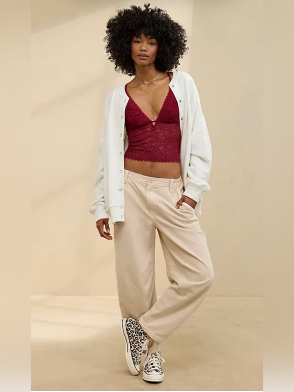 Aerie Barrel Leg Pant